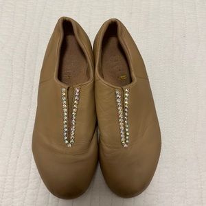 Bloch Children’s Dance Tap Flex Slip on Leather Tap Shoes 4.5